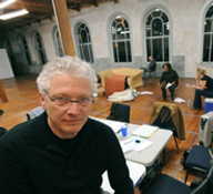 Biguenet at rehearsal for his new play 